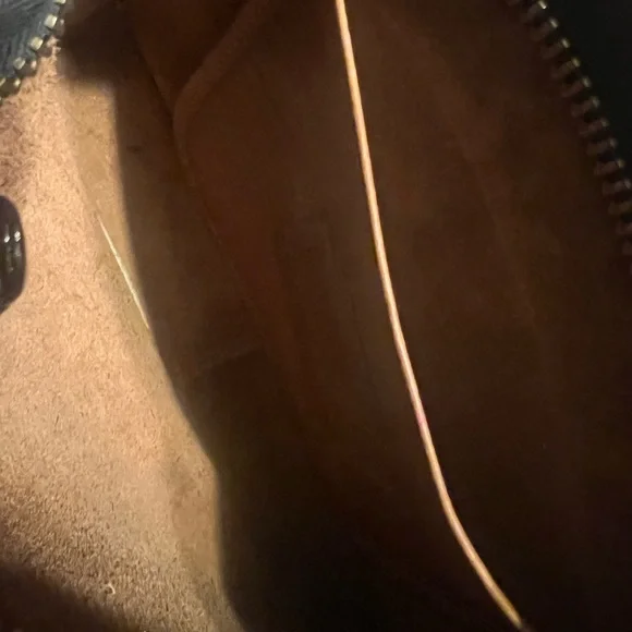 Coach Tan Leather Wristlet with Chain Strap - Picture 4 of 8